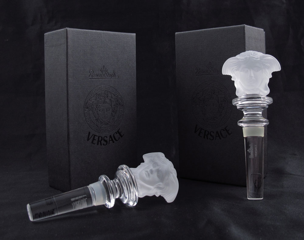PAIR ROSENTHAL VERSACE WINE