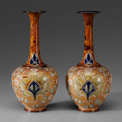 Pair Royal Doulton Vases British,