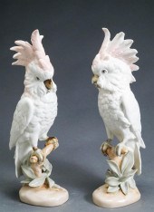 PAIR ROYAL DUX COCKATOOS, H: 1