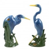 PAIR ROYAL HICKMAN POTTERY BLU