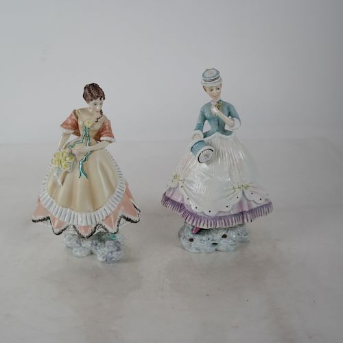 PAIR ROYAL WORCESTER PORCELAIN