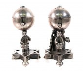PAIR, RUSSIAN JUDAICA SILVER S