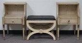 PAIR RWAY GRAY PAINTED SINGLE-