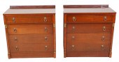 Pair Rway mahogany bachelors c