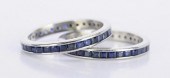 PAIR SAPPHIRE AND PLATINUM ETE