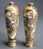 PAIR SATSUMA SHUZAN MEIPING-FO