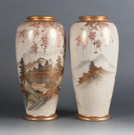 Pair Satsuma vases Estimate $