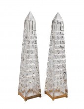 PAIR SCHNEIDER ORMOLU MOUNTED