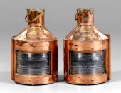 Pair Scottish nautical lantern