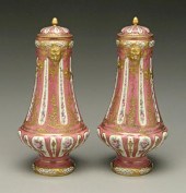 Pair S&egrave;vres style lidde