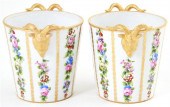 Pair Sevres style porcelain ca