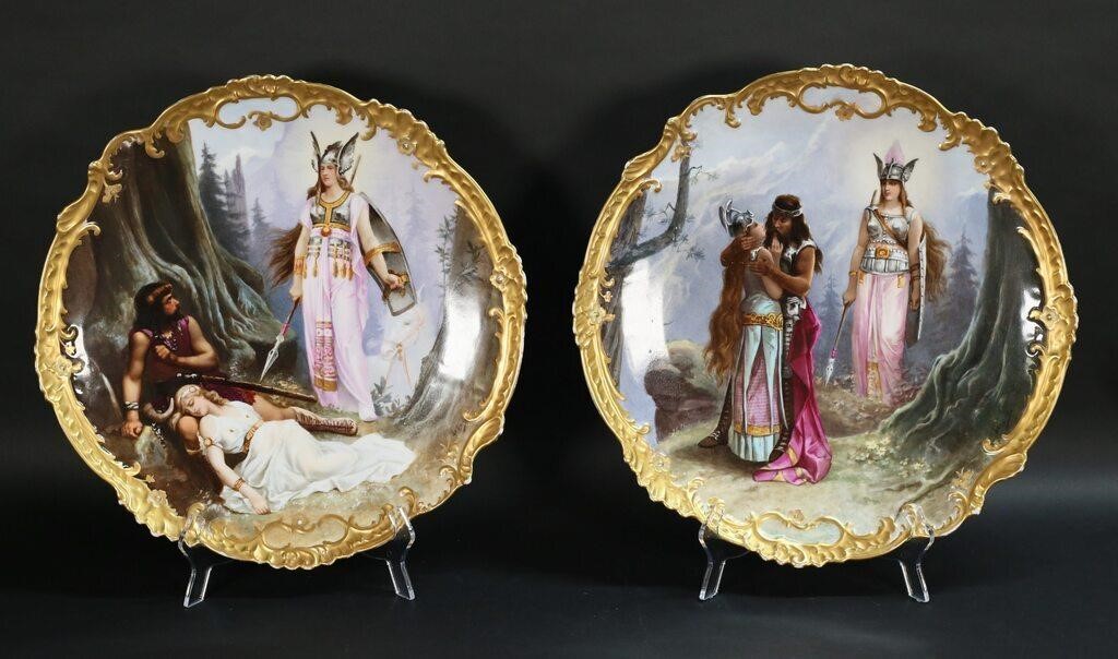PAIR SEVRES STYLE PORCELAIN