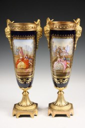 PAIR SEVRES URNS - Choice Pair