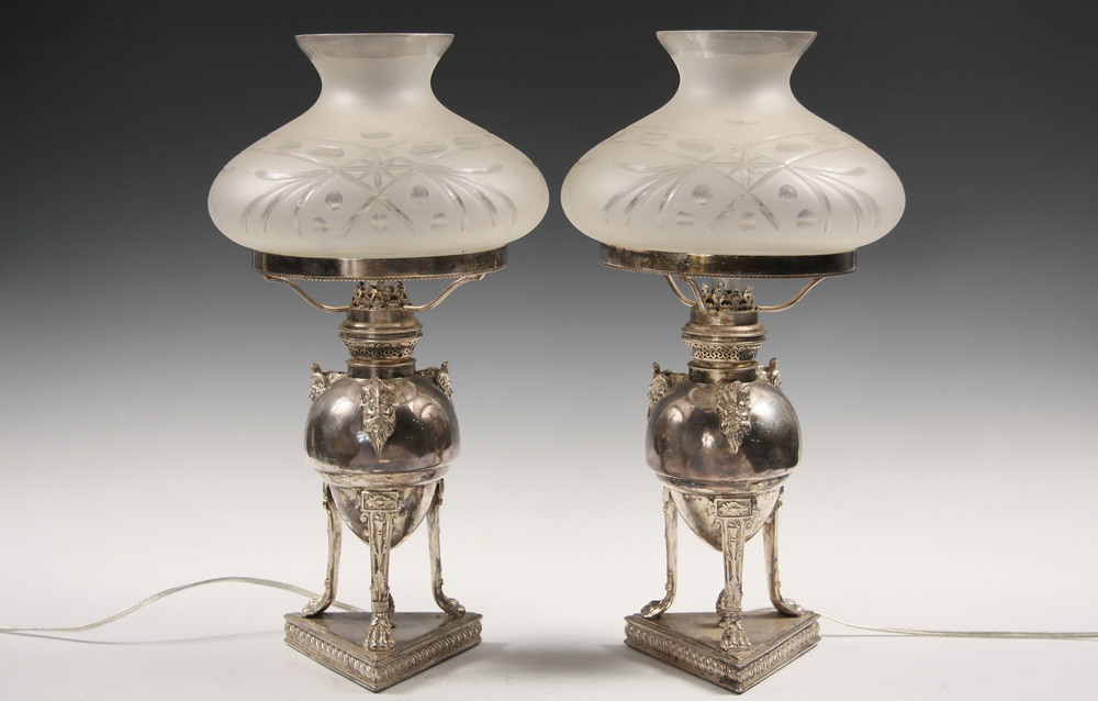PAIR SHEFFIELD DESK LAMPS - Pair of