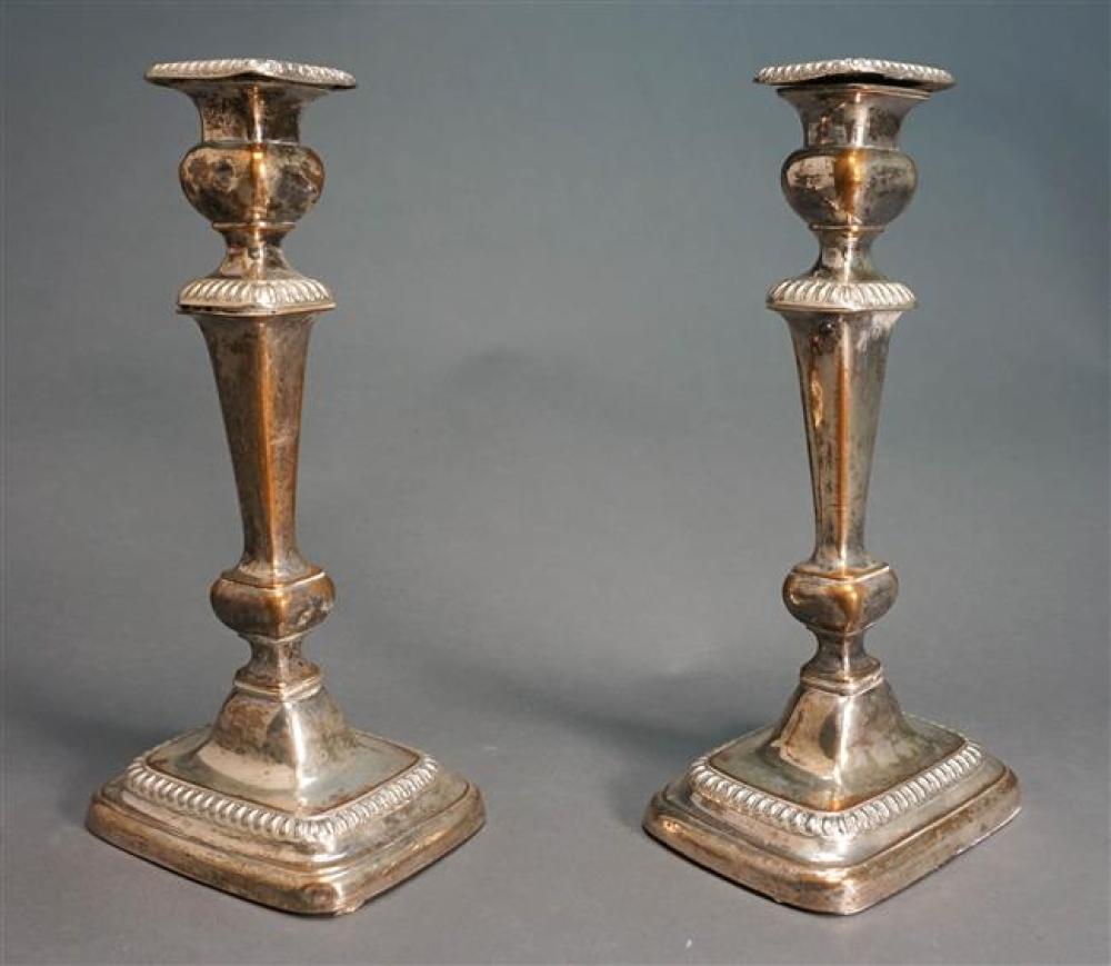 PAIR SHEFFIELD SILVER PLATE