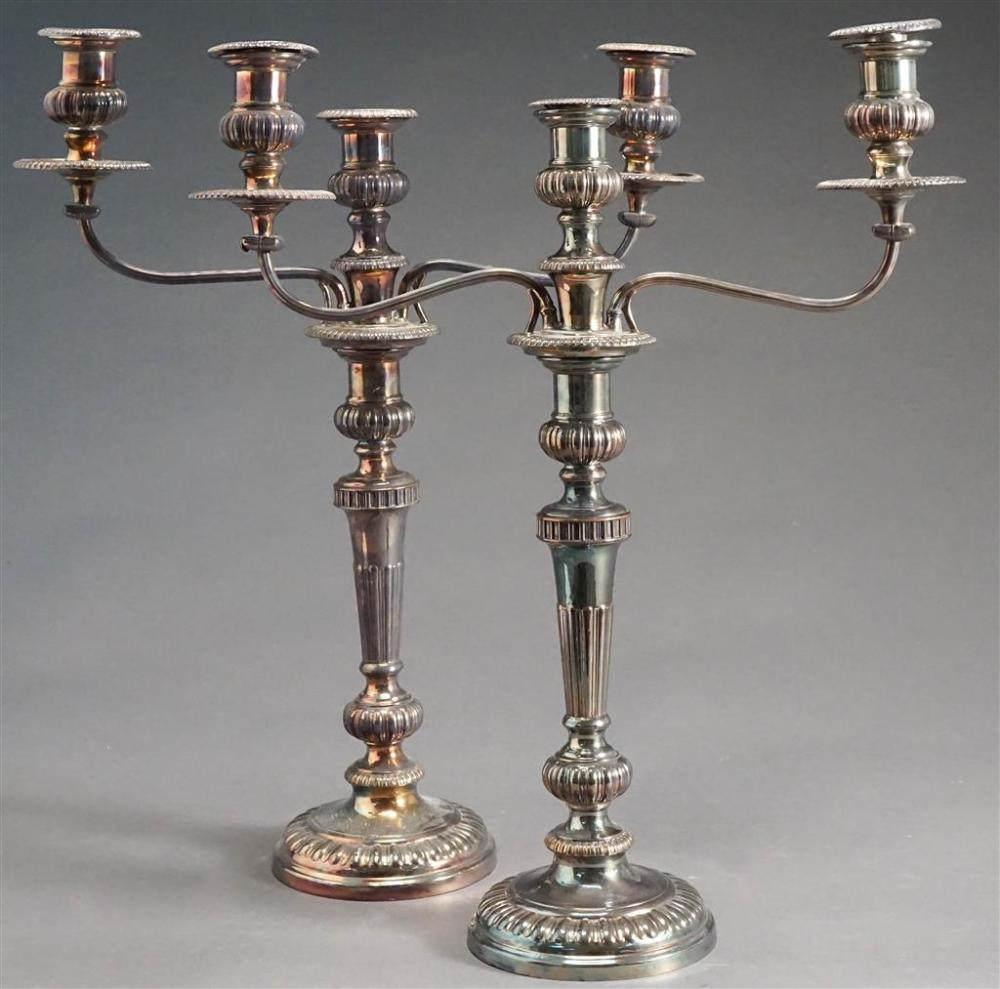 PAIR SHEFFIELD SILVER PLATE