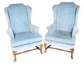 Pair Sherrill Queen Anne style