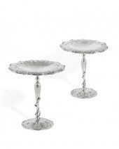 PAIR SHREVE ART NOUVEAU STERLI
