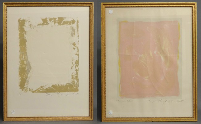 Pair signed and numbered Adja
