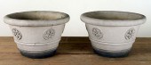 PAIR SIGNED GALLOWAY TERRACOTT