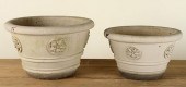 PAIR SIGNED GALLOWAY TERRACOTT