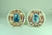 PAIR SIGNED SARREGUEMINES PORT