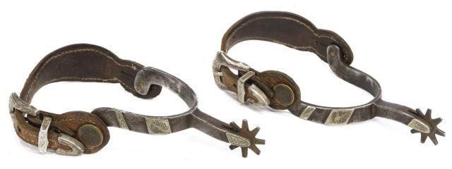 (PAIR) SILVER-MOUNTED COWBOY