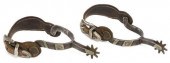 (PAIR) SILVER-MOUNTED COWBOY S