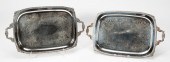 PAIR, SILVERPLATE SERVING TRAY