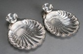 PAIR SILVERPLATE SHELL-FORM CO