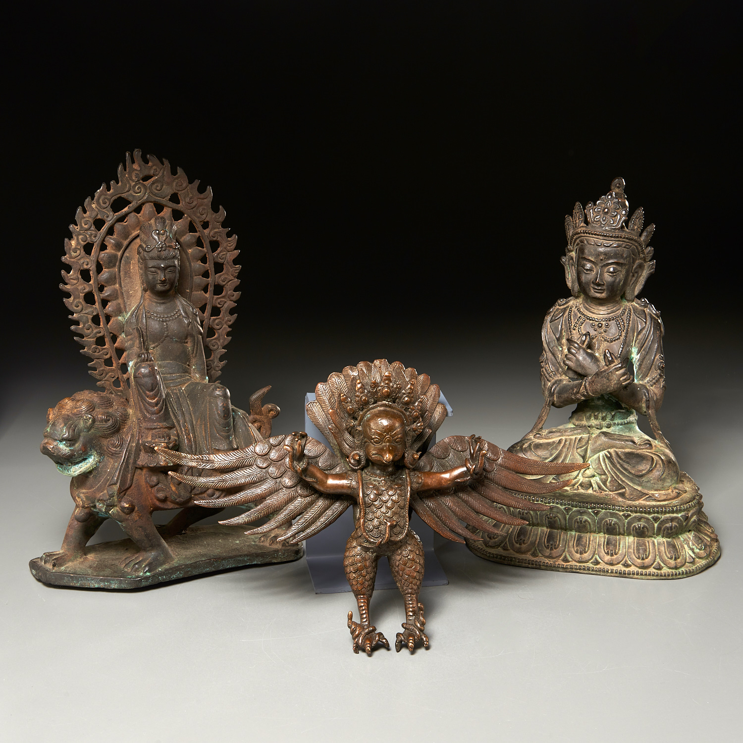 PAIR SINO-TIBETAN BUDDHAS AND