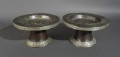 PAIR SINO-TIBETAN WHITE METAL