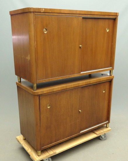Pair sliding door Mid Century