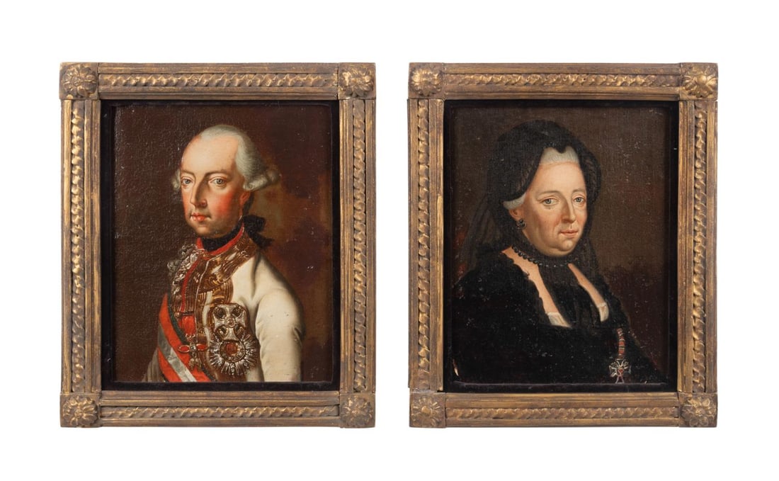 PAIR, SMALL 19TH C. OILS OF