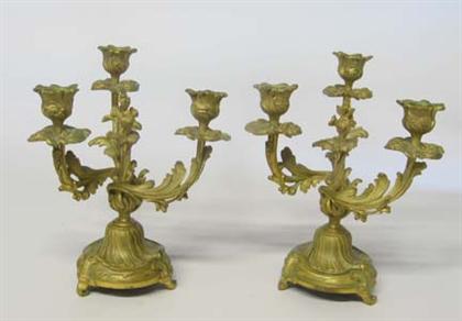 Pair small Louis XV style gilt