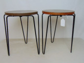 PAIR SMALL SIDE TABLES BY KNOL