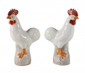 PAIR SMALL WHITE CHINESE EXPOR