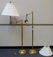 PAIR SOLID BRASS ADJUSTABLE FL