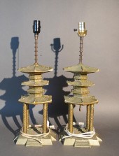 PAIR SOUTHEAST ASIAN BRASS PAG
