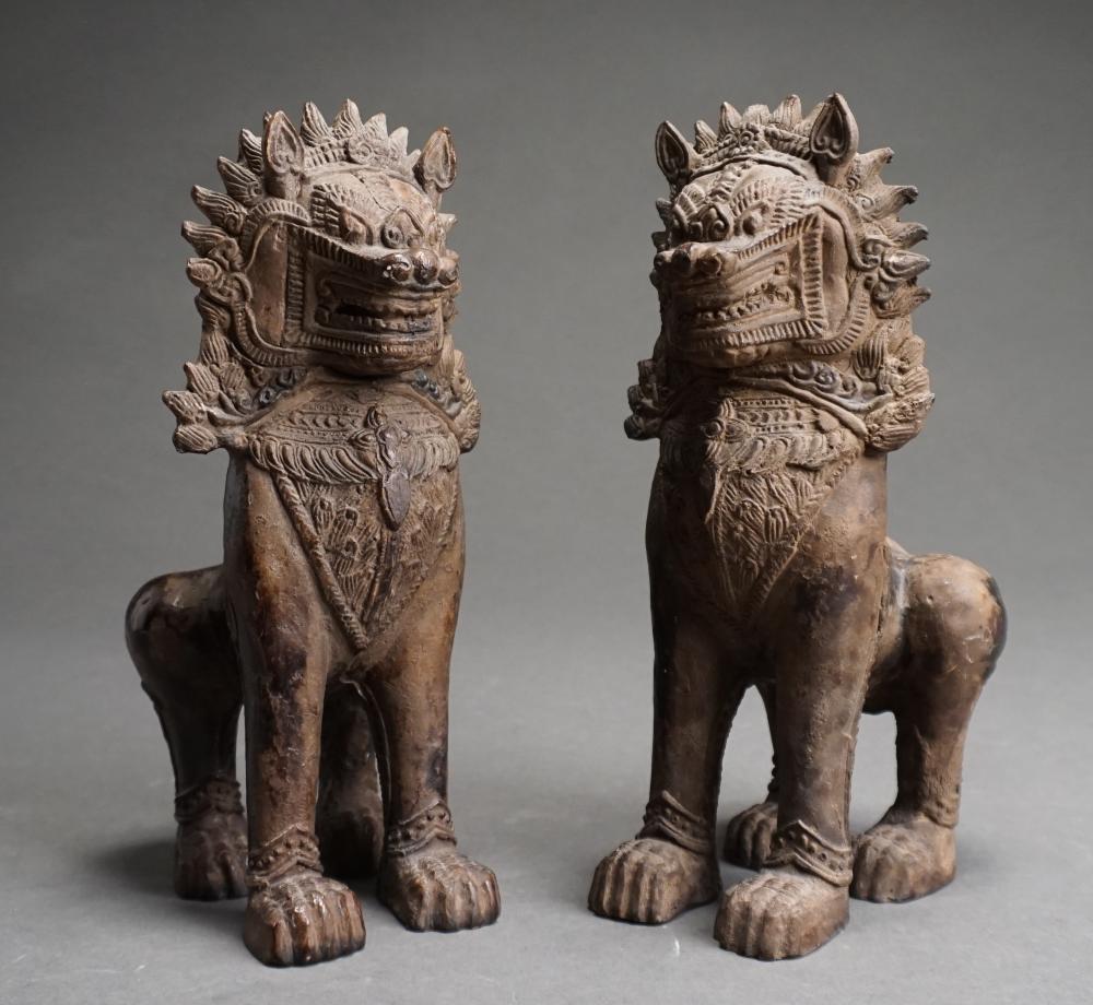 PAIR SOUTHEAST ASIAN PAINTED