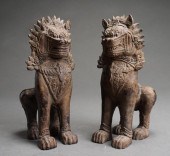 PAIR SOUTHEAST ASIAN PAINTED C