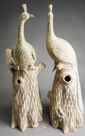 PAIR SOUTHEAST ASIAN PERCHED P
