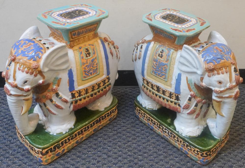 PAIR SOUTHEAST ASIAN POLYCHROME