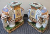 PAIR SOUTHEAST ASIAN POLYCHROM