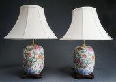 PAIR SOUTHEAST ASIAN POLYCHROM