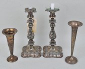 PAIR S/P CANDLESTICKS, TWO WEI