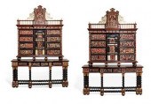 PAIR SPANISH BAROQUE STYLE CAB