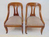 PAIR SPOON BACK ENGLISH CHAIRS