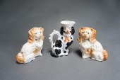 PAIR STAFFORDSHIRE CERAMIC SPA