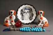 PAIR STAFFORDSHIRE CERAMIC SPA